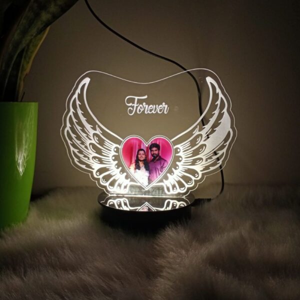 Acrylic LED butterfly photo frame